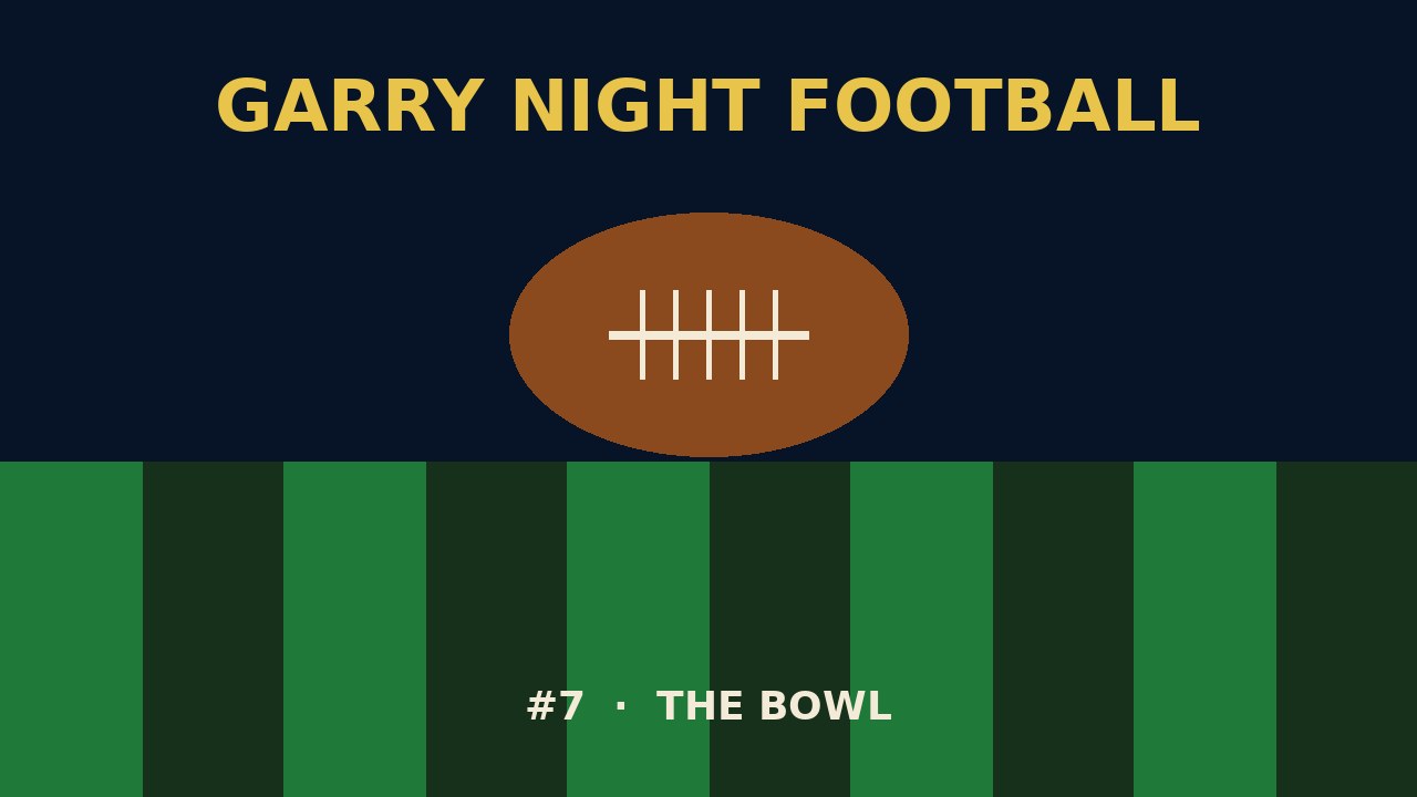 Gold football and #7 helmet