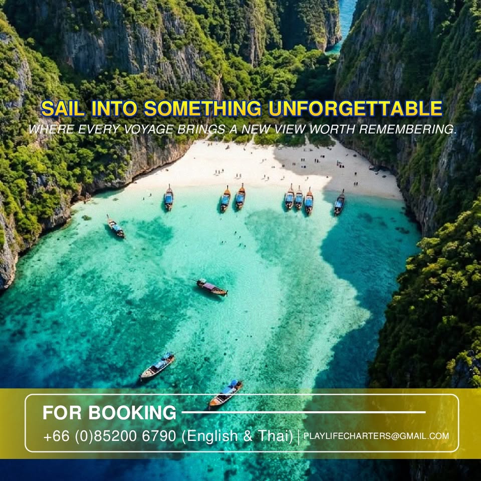 Tropical beach charter destination
